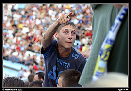 Stadion Dynama Kyjev - z fotbalového zápasu Dynamo Kyjev vs. Arsenal Kyjev