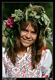 Kyjev - skanzen Pyrohovo, svátek Ivana Kupala