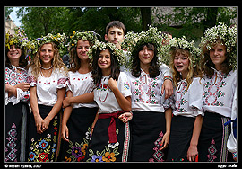 Kyjev - skanzen Pyrohovo, svátek Ivana Kupala